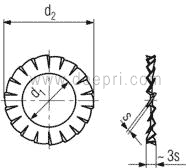 DIN 6798 - Serrated Lock Washers Specifications